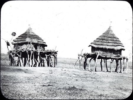 Dinka raised huts