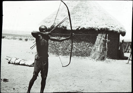 Burun man shooting arrow