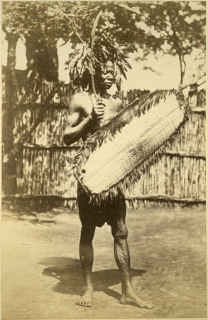 Portrait of a Zande (Makaraka) warrior
