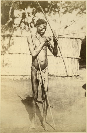 Mundu man with bow and arrow
