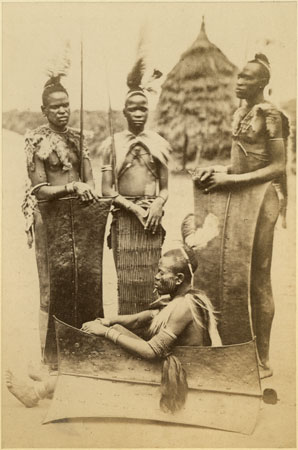 Group of Acholi warriors