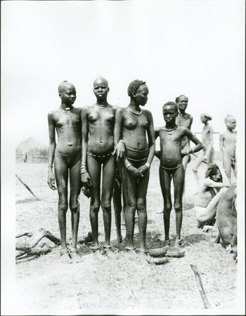 Portrait of Nuer girls