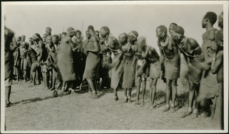 Nuer women performing