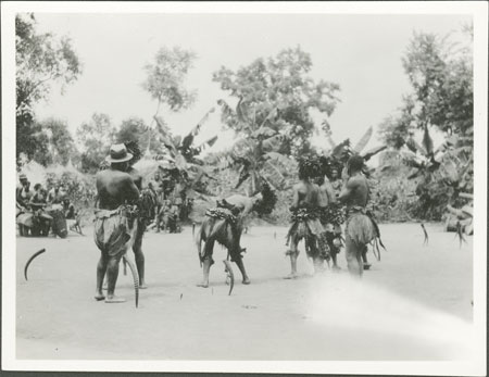 Zande abinza (witchdoctors) dancing