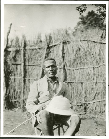Portrait of a Zande chief