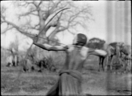 Mabaan man with bow