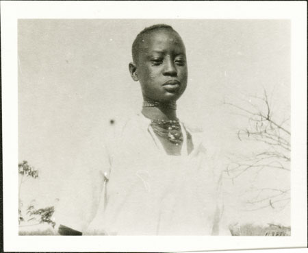 Portrait of a Nuer youth
