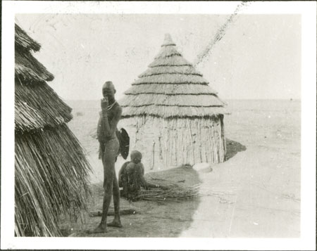 Nuer huts and mat-weaving