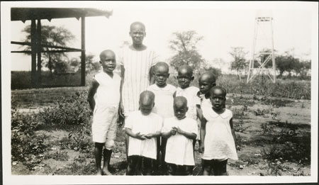 Nuer orphans at mission