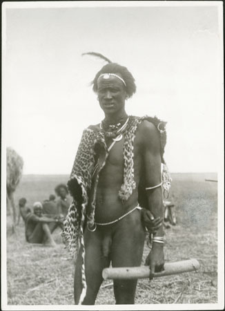 Nuer leopard-skin priest