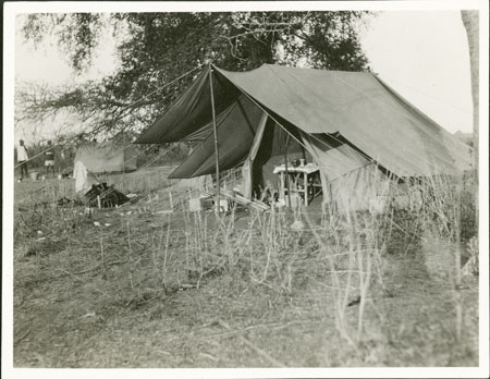 Evans-Pritchard's tent in Nuerland