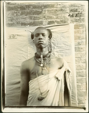 Portrait of a Shilluk youth