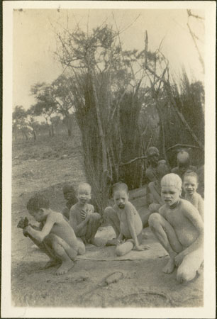 Nuer boys at cattle camp 