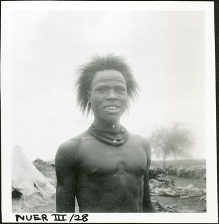 Portrait of a Nuer youth