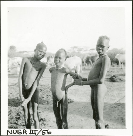 Nuer girl with boys