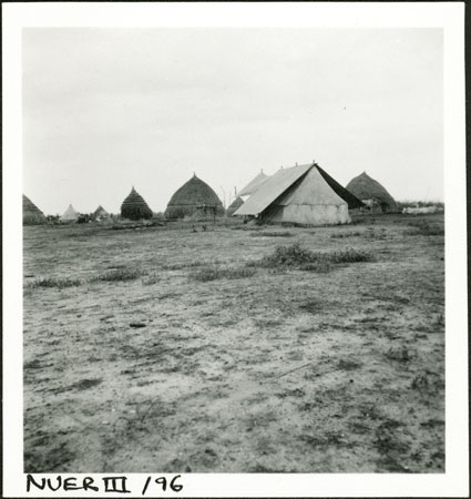 Evans-Pritchard's tent in Nuer village