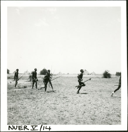 Nuer youths at dance