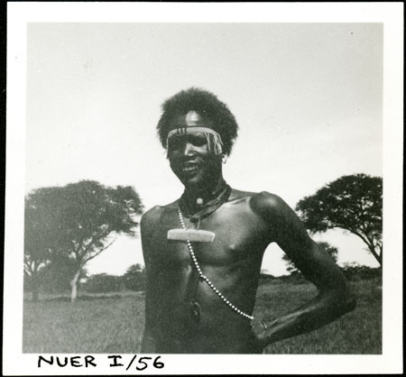 Portrait of a Nuer youth