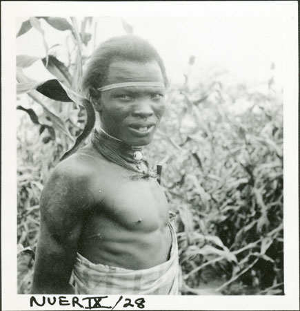 Portrait of a Nuer youth