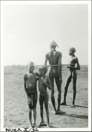 Portrait of Nuer youths