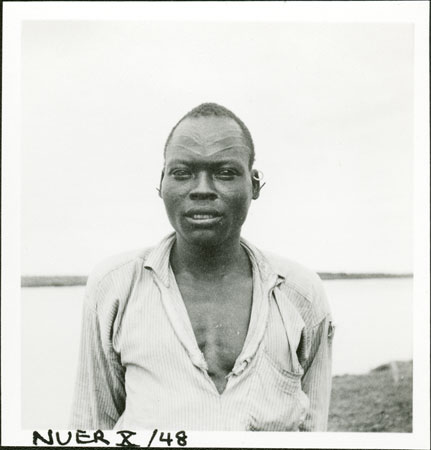 Portrait of a Dinka man