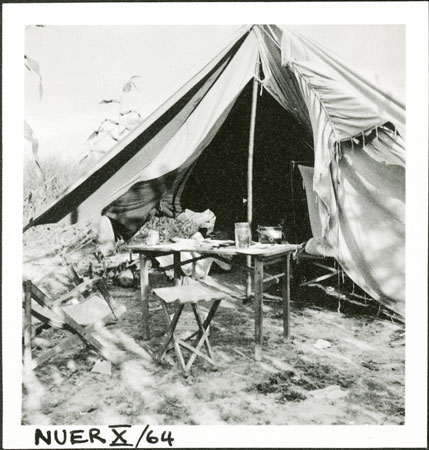 Evans-Pritchard's tent in Nuerland