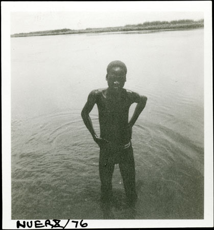 Youth bathing in Sobat River