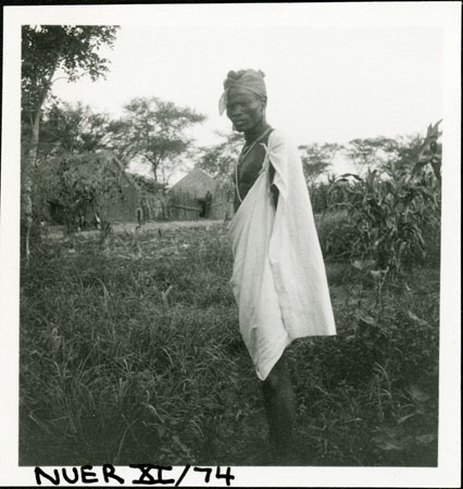 Portrait of a Nuer youth