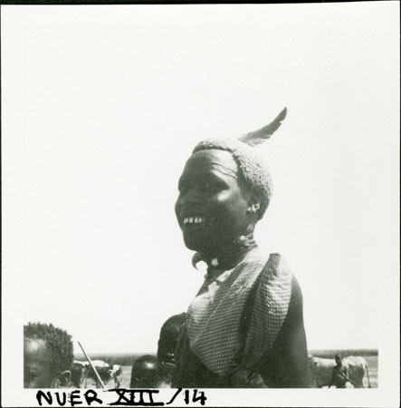 Portrait of a Nuer youth