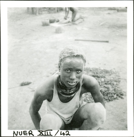 Portrait of a Nuer youth