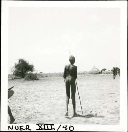 Portrait of a Nuer youth