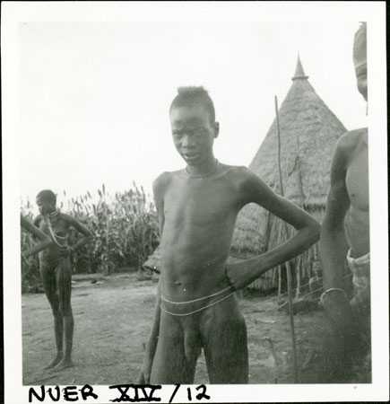 Portrait of a Nuer youth