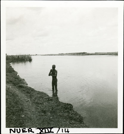 Youth bathing in Sobat River