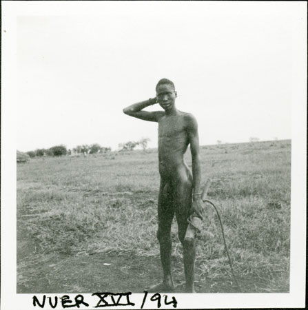 Portrait of a Nuer youth