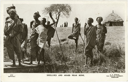 Group of Shilluk men