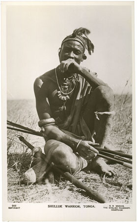 Portrait of a Shilluk man