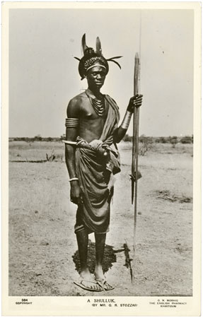 Portrait of a Shilluk man