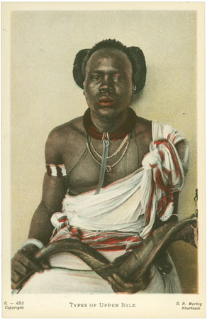 Portrait of a Shilluk man