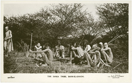Group of Dinka men
