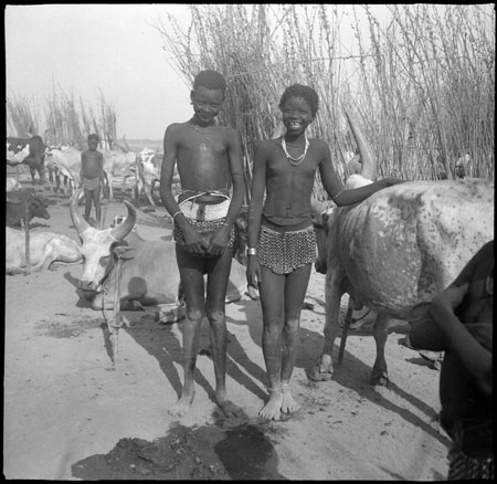 Mandari Kbora girls at cattle camp