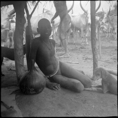 Mandari Kbora girl at cattle camp