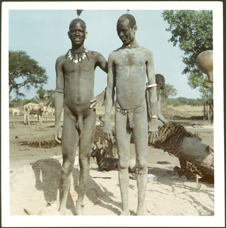 Mandari youths at cattle camp