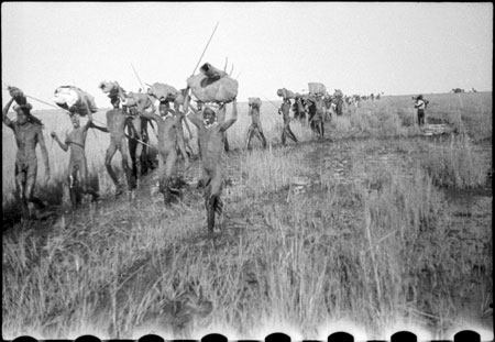 Nuer porters on march