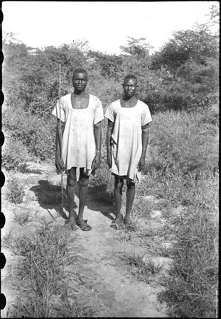 Captured Nuba poachers 