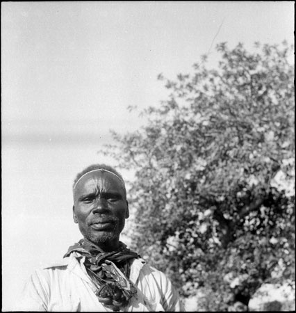 Portrait of a Dinka man