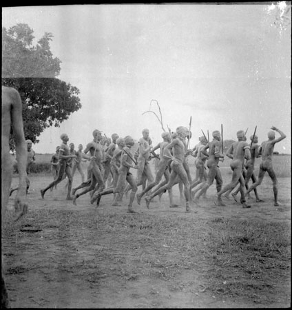 Dinka male dance party