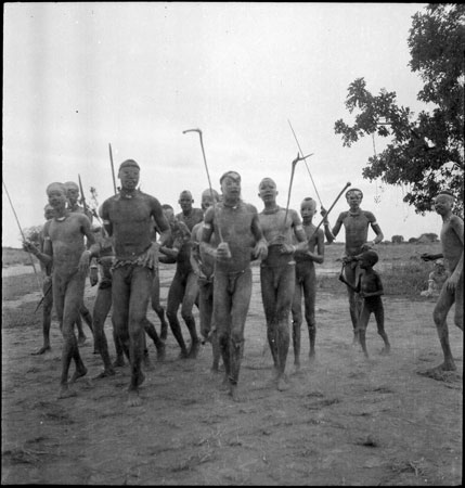 Dinka male dance party