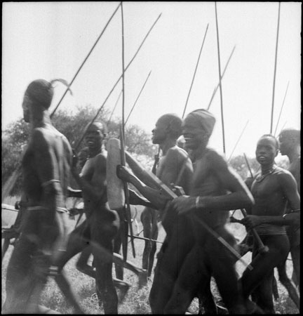 Male Dinka dance party