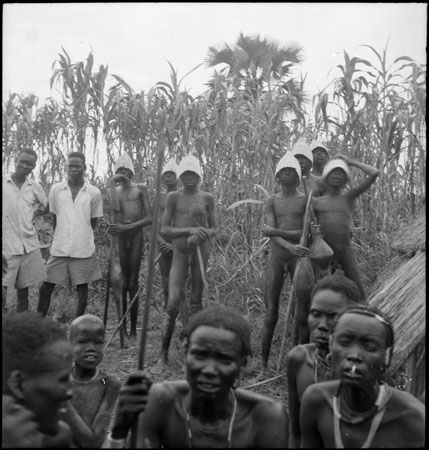 Dinka boys after initiation