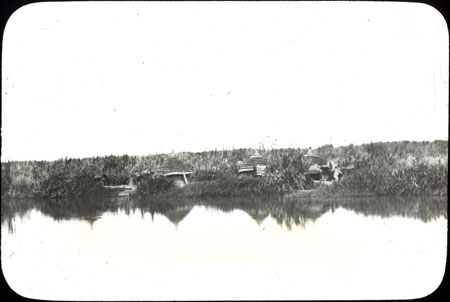 Dinka village on Nile